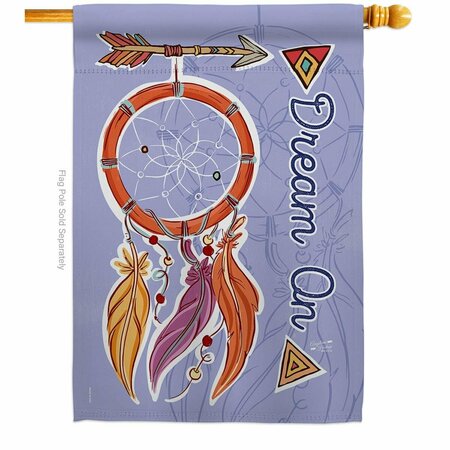 PATIO TRASERO Dream On Country Living Southwest 28 x 40 in. Double-Sided Vertical House Flags for  Banner Garden PA3903931